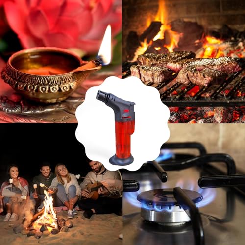 EshoppyZon Refillable Windproof Jet Flame Gas Lighter + 1 Refill - Image 7