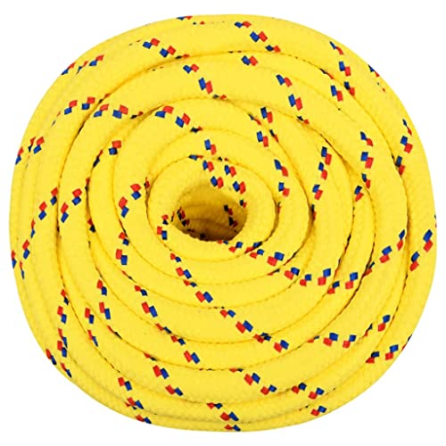 Cuerda de polipropileno amarilla de 18 mm Mangloder de 100 metros resistente para transporte 3