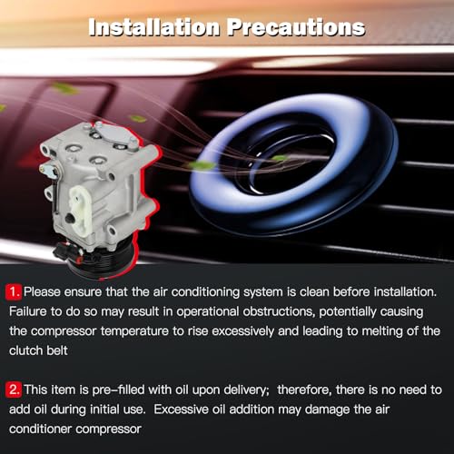 Image of cciyu Air Conditioning Compressor Fit for Ford Escape for Mazda Tribute