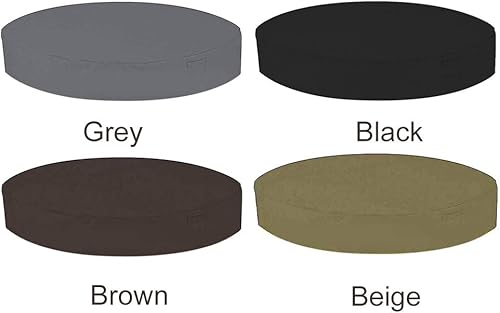 Miniatura 2 de CALIDAKA Cubierta de bañera de hidromasaje al aire libre redonda spa sombra sólida portátil impermeable a prueba de humedad anti UV plegable, 4