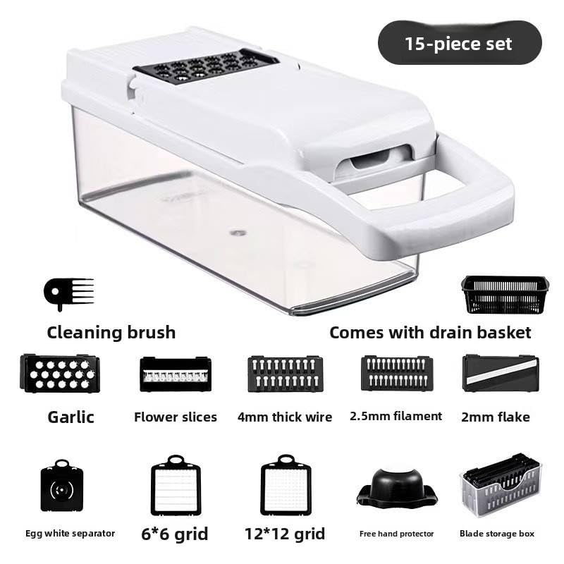 LSLCQW Vegetable Chopper: 10 in 1 Food Chopper - Onion Vegetable Slicer Cutter Dicer, - image 3