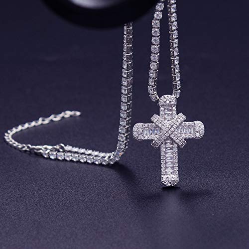 Collier de tennis solide qui ne ternit pas avec pierres zircone cubique