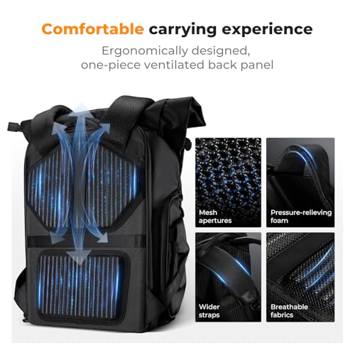 Mochila para cámara K&F CONCEPT con compartimento para laptop 15.6" miniatura 3