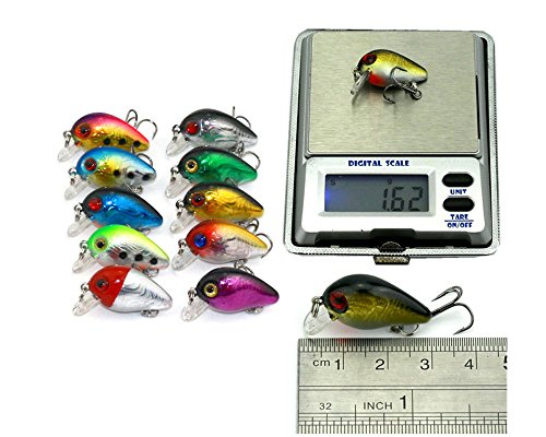 HENGJIA Set di esche da pesca miste, 1,6-4 g, 3