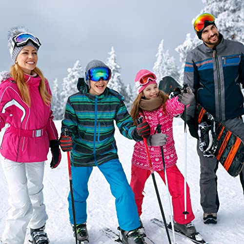 3 Pairs Kids Winter Gloves Waterproof Ski Snow Gloves Winter Warm Gloves Windproof Snowboard Snow Gloves For Boys And Girls Cold Weather Ski Work Garden (8-15 Years) #TOP5