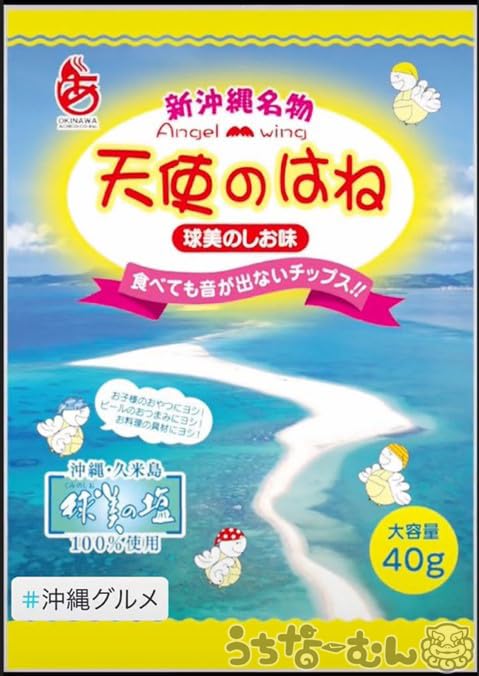 Amazon.co.jp: 天使のはね 球美の塩味 40g×3袋 うちなーむんシール付