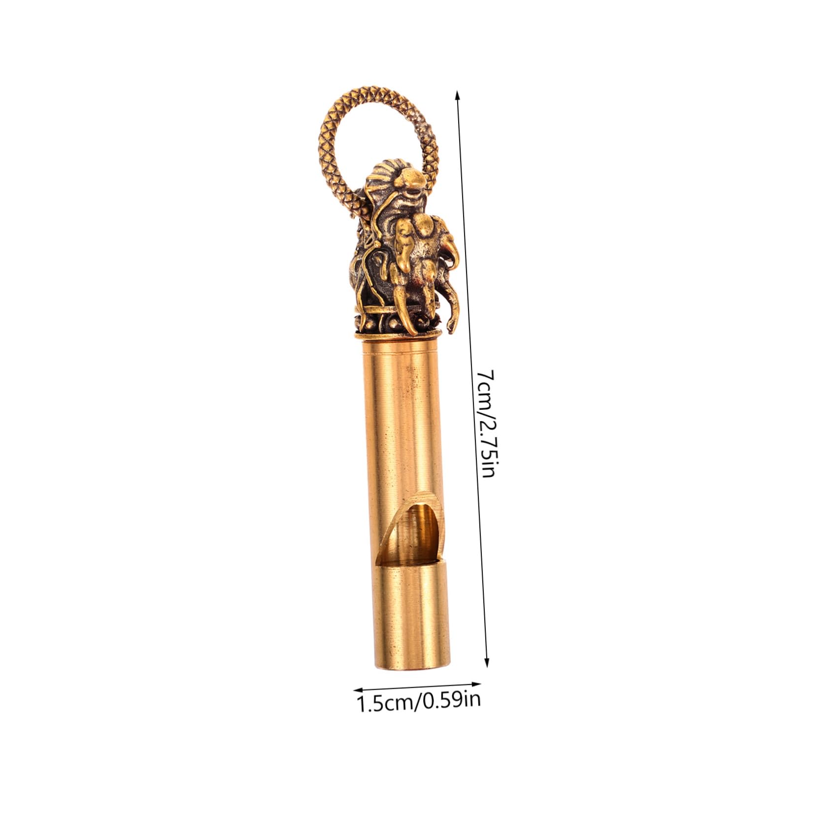 BESPORTBLE Fischio del Rubinetto Posta in Gioco Fischi All'aperto Anti Abbaio PRO Corda Dime Campanello di Casa Partite Leggero Sopravvivenza Notte Fischietto Portatile Catena Rame