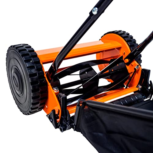 eSkde Manual Lawn Mower 30cm With Roller and 17L Bag - Image 9