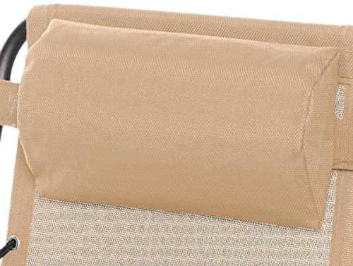 Amazon Basics LF60040-BEIGE Outdoor Textilene Adjustable Zero Gravity Folding Reclining Lounge Chair thumb #8