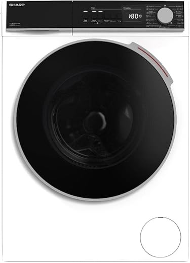 Sharp ES-NFB612CWB - Lavatrice carica frontale, slim (40 cm), 6Kg, Classe B,...