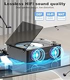 Greadio Portable CD Player with Bluetooth 5.3, 4000mAh Rechargeable CD Music Player with Remote Control, Dual Speakers, LED Display, Supports USB, TF Card, AUX for Home/Car (Black) - Image 7