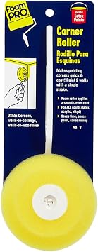 FOAM PRO 00102 FoamPRO Corner Roller, Smooth Surface, 4 In.
