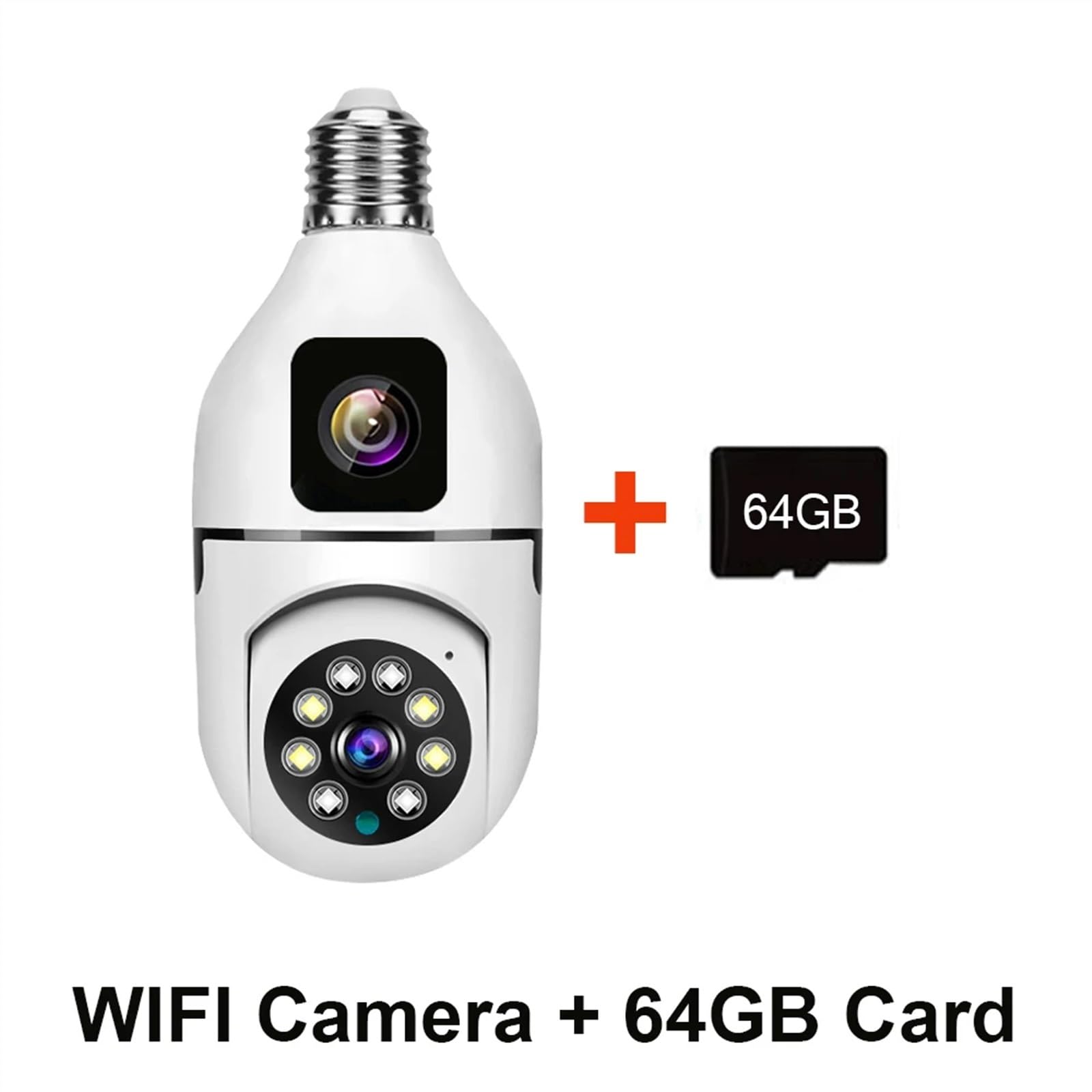 Camera Surveillance, 4MP ampoule caméra intérieure double lentille lumière sans fil caméra IP 2 voies Audio suivi automatique AI détection humanoïde PTZ caméra de sécurité ,Sécurité, Antivol(4MP Add 6