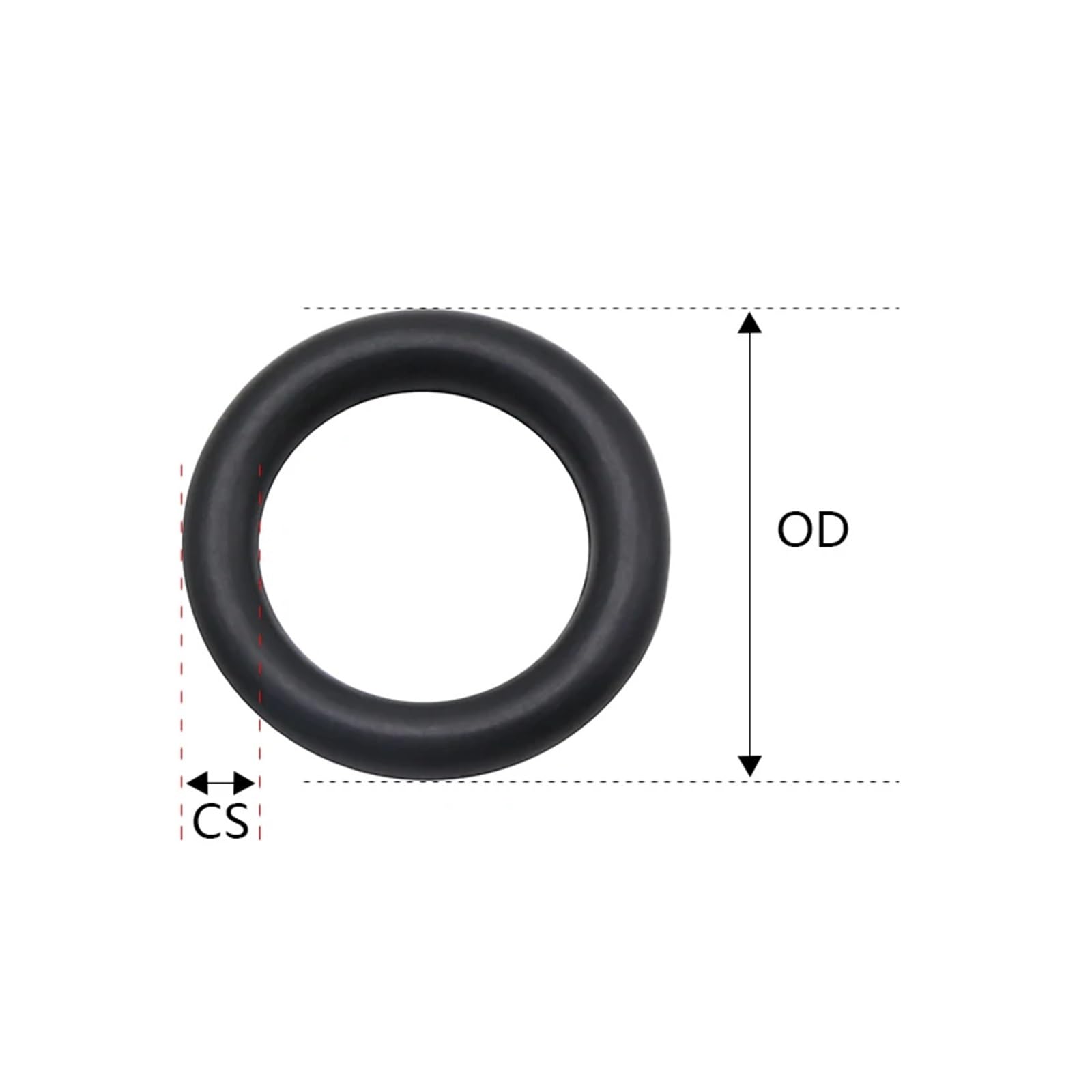 10/50 juntas tóricas EPDM CS de 4 mm de diámetro exterior, 12~150 mm, resistentes a ácidos y álcalis, resistentes al agua y a la fricción, color negro(50Pcs,OD 95mm ID 87mm)
