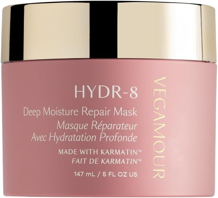 HYDR-8 Deep Moisture Repair Mask, Deep Conditioner Hair Mask Formulated Without Sulfates for Dry, Damaged, Frizzy Hair, Floral & Vanilla Scent, 5 fl. oz.