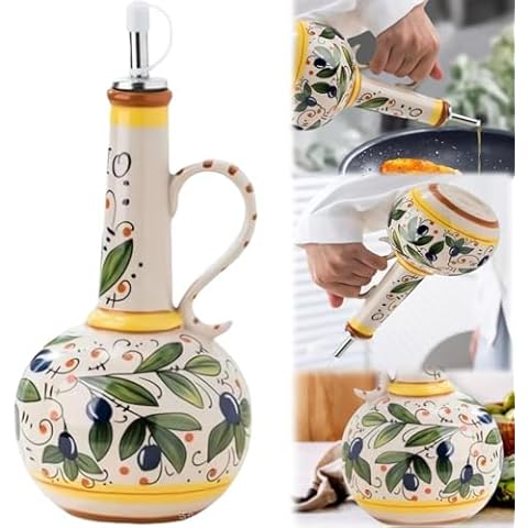 Ceramic Olive Oil Dispenser 23oz Cover