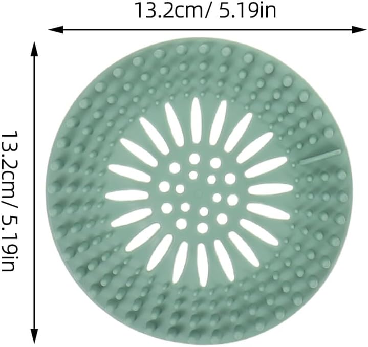 Universal Sink Hair Catcher Drain Strainer Multipurpose Washbasin Drain Filter with 4 Sets of 5 Color Covers Bathroom Bathtub Hair Stopper and Clog Prevention