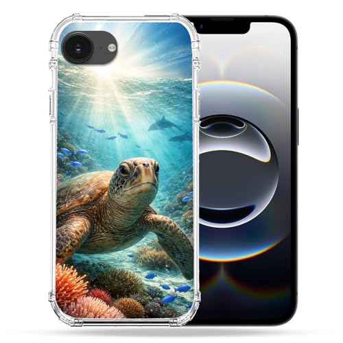 Coque iPhone 17e tortue marine renforcée et résistante aux chocs