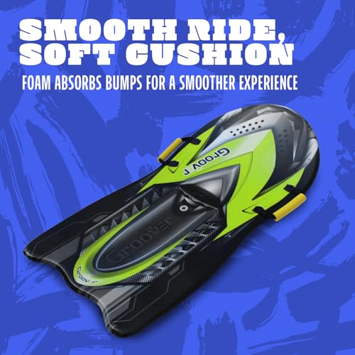 Flexible Flyer Snow Rocket Premium Foam Sled for Kids and Adults - 42" Snow Sled, 1 or 2 Person Winter Toboggan Slider with Handles, Extremely Lightweight, for Ages 5 & Up - Thumbnail 5