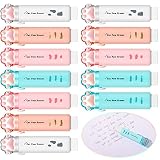 12 Packs Cat Paw Shaped Retractable Pencil Eraser Cute Rubber for Kids Cyan White Orange Pink Eraser