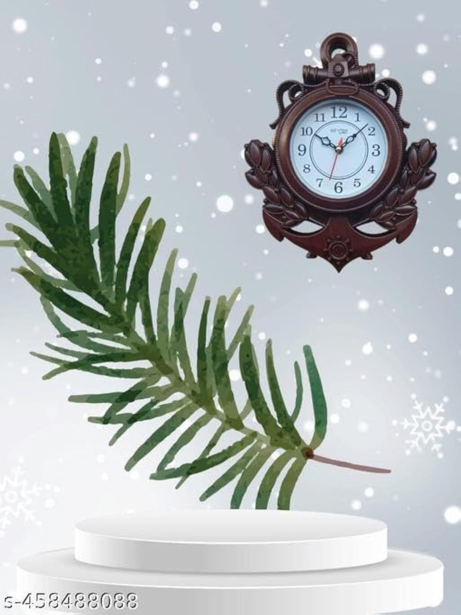Decorative Wall Clock 10 Inch, Yellow Color