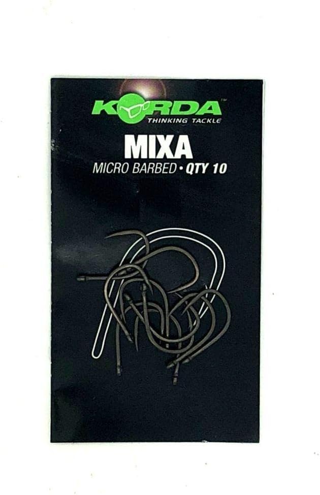 Mixa Surface Hooks - Fishing Hook, Carbon Steel, Barbless, Short Shank, Super-Wide Gape, Beaked, Offset Point, Sizes 6 - 12, Black, 1 Piece