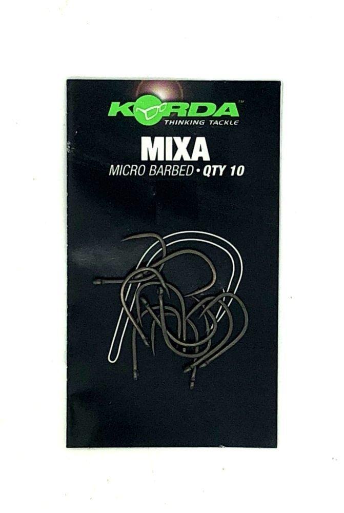 Mixa Surface Hooks - Fishing Hook, Carbon Steel, Barbless, Short Shank, Super-Wide Gape, Beaked, Offset Point, Sizes 6 - 12, Black, 1 Piece