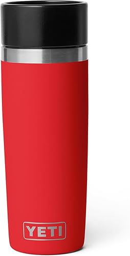 Miniatura 5 de YETI Rambler - Botella de viaje de 16 onzas, acero inoxidable, aislada al vacío con tapa a prueba de fugas, color rojo rescate