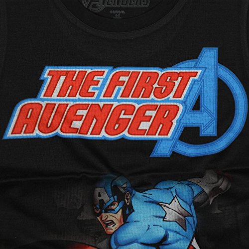Image of Marvel Avengers by Wear Your Mind Boy's Solid Regular Fit T-Shirt