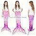 Wearable Mermaid Tail Blanket for Girls and Teenagers, Soft Flannel, Pink and Purple Fish-Scale Pattern, All Seasons