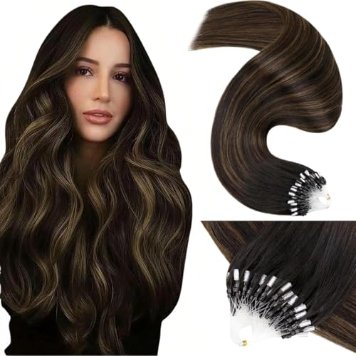 Extension Cheveux Vrai Balayage Marron Premium LaaVoo Remi Hair
