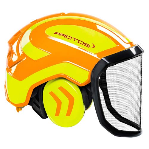 Protos Integral Forest (G16) - Grobes Visier Farbe orange/Neongelb