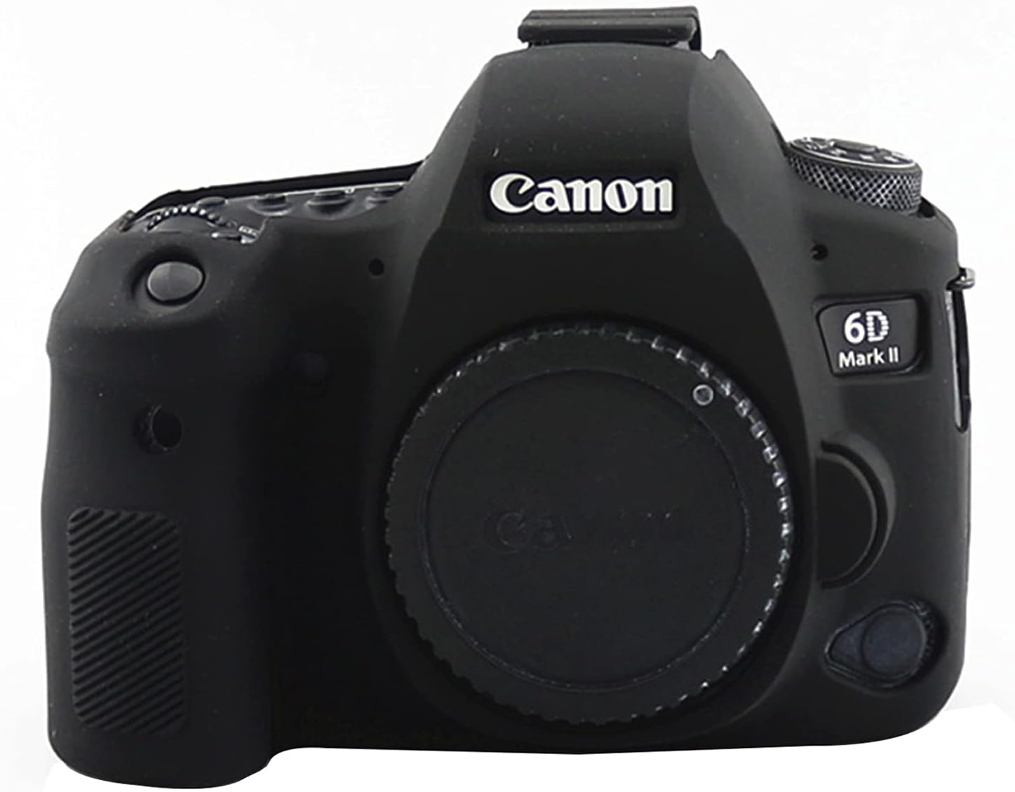 6D Mark II Silicone Case, TUYUNG Camera Housing Case Protective Cover Skin, Compatible with Canon EOS 6D Mark II, Black
