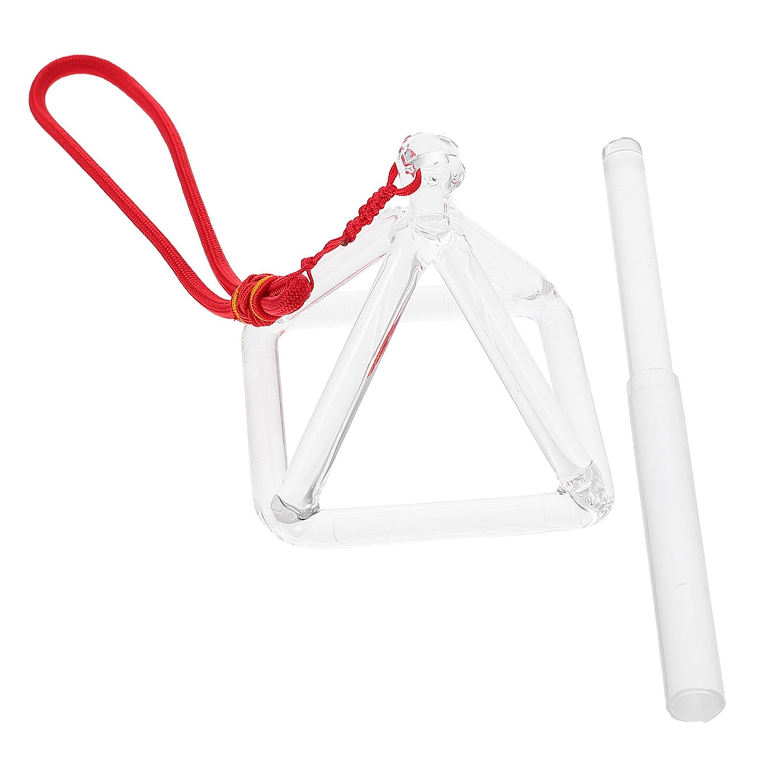Piramide di Quarzo Bianco per Musicoterapia Strumento per Suonare, Decorazione da Appendere alla Finestra per Meditazione e Rilassamento Stili multipli