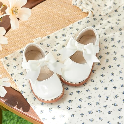 Image of PHIRAMIN Toddler Girl Mary Jane Dress Shoes-Little Girl School Uniform Shoes for Wedding Party