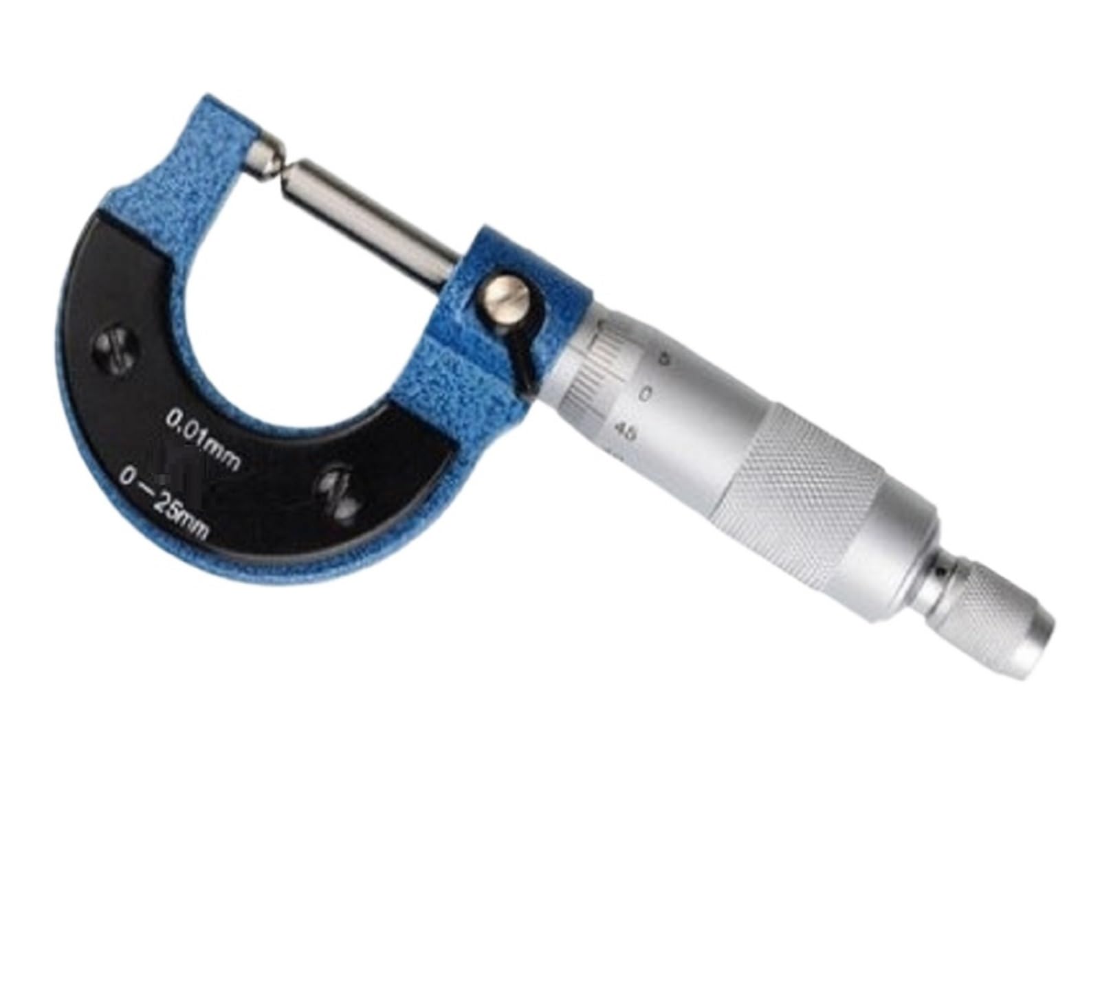 Flglqutsv One Color Micrometer 0-175Mm 0.01 Wall Thickness Micrometer Calibrator Micrometer Measuring Tool(30020074 0-25Mm)