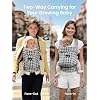 GROWNSY Baby Carrier Newborn to Toddler, Lightweight Ergonomic 7-44 lbs Newborn Carrier with Head Support, Easy to Wear Hands Free Infant Carrier for 0-36 Months, Gray Spots Leopard