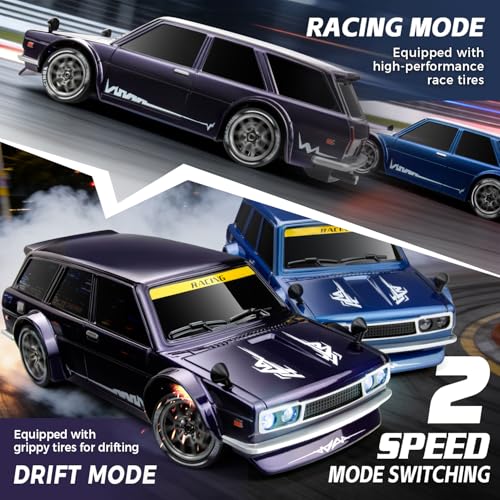Image of RC Drift Car, Purple 1 /24 Remote Control Drift Car for Adults Kids
