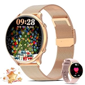 Nendefin Smartwatch voor dames, smartwatch voor Android iOS