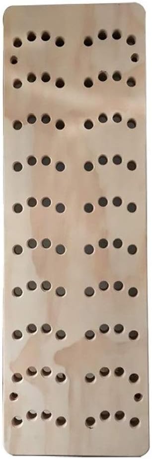 CKIDS Rock Climbing Training Peg Board Wall Mounted Birch Pegboard, Fingerboard for Gymnastic Rock Climbing Ninja, 47 inches x 16 inches