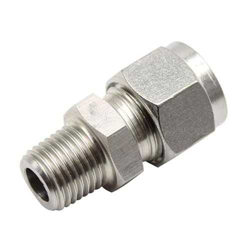 1PC Swagelok Stainless Steel Compression Male Fitting 3 4 6 8 10 12mm X 1/8 1/4 3/8 1/2 BSPT Pipe(Tube OD 6mm,1/8") 1PC Swagelok Stainless Steel Compression Male Fitting 3 4 6 8 10 12mm X 1/8 1/4 3/8 1/2 BSPT Pipe(Tube OD 6mm,1/8")