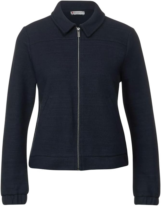 Street One A377254 Bermuda In Jeans, Stripe Soft Washed, 30W