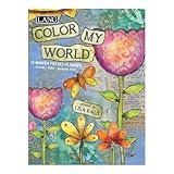 Lang Companies, Color My World Monthly 2026 Pocket Planner, 4.9'' X 6.6'', Weekly Calendar with Wire-O Binding