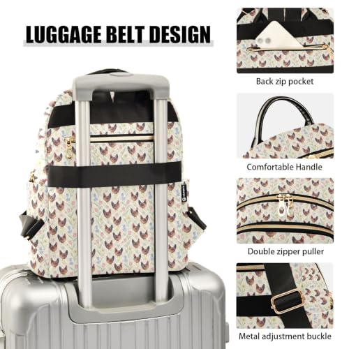 Sac à dos matelassé Wudan fleuri, idéal pour vos balades nature - 4