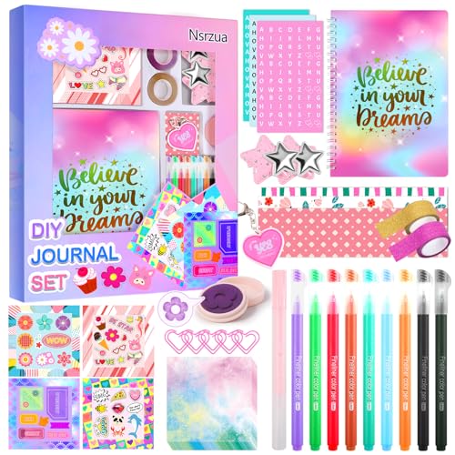 Nsrzua DIY Journal Kit for Girls,Toys for Ages 8-14 and...