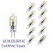 Produktbild OUGEER 10 Stück Energiesparende G4 2W LED Birne, 12 SMD 2835, Kaltweiss 6000K, 200lm, AC 220-240 V LED-Lampen Ersatz 20W Halogenlampe