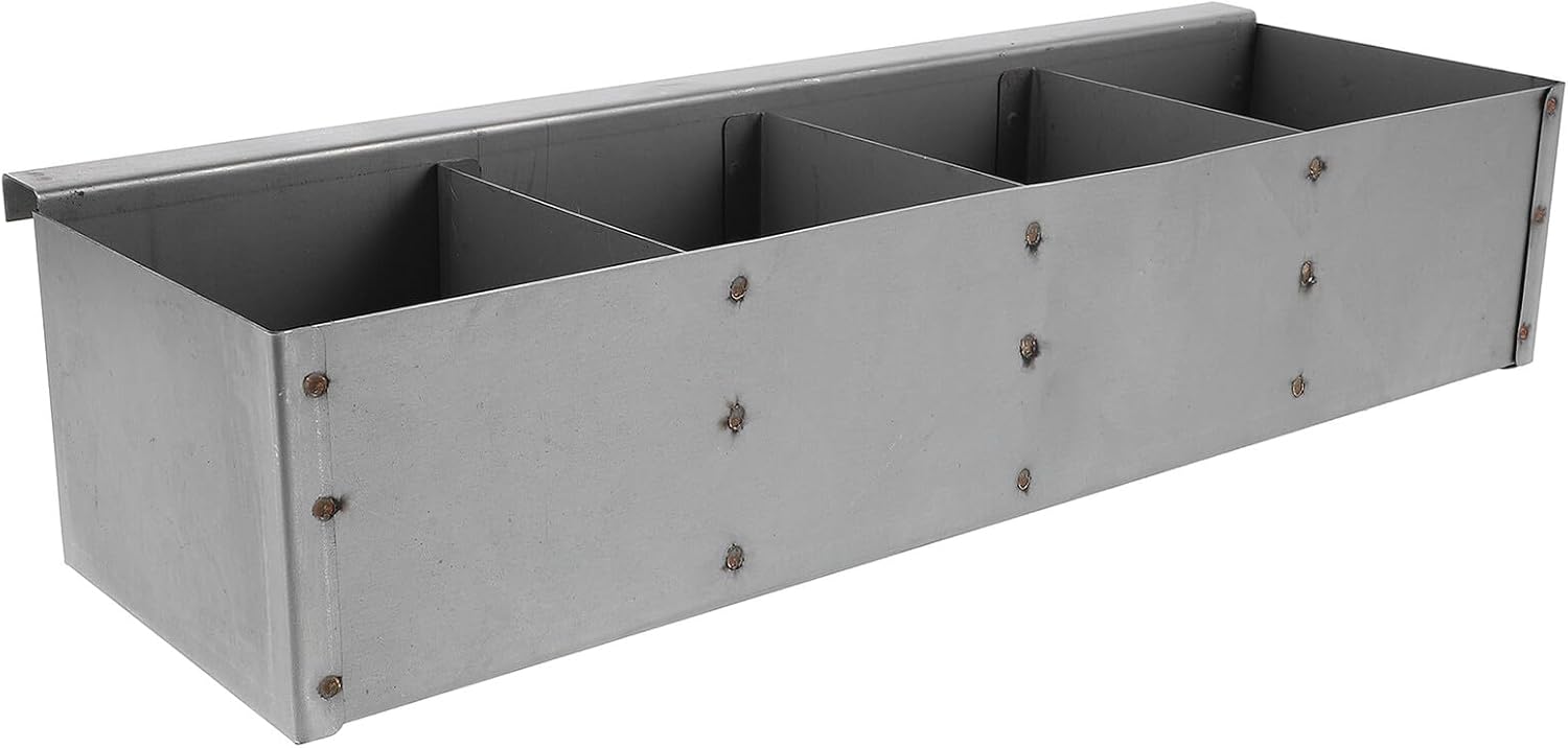 Hanging Spice Rack for Outdoor Bbq Grill, Countertop Seasoning Organizer with Compartments, Wood and Metal Construction, Commercial Charcoal Grill Accessory for Picnic and Camping