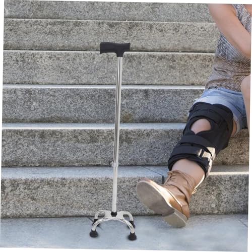 Beaupretty Walking Canes for Men Women Flat Four-Prong Base Cane for Stability Portable Trekking Pole4