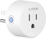 Smart Plug 2.4G WiFi YUTRON Smart Life Plugs WiFi Smart Outlets Wireless Sockets Works with Alexa, Echo Dot ,Google Home, Timer Switch, 10A, Long Reception Range, No Hub Required, White,1 Pack