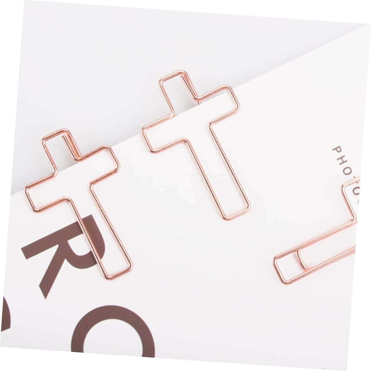 SHINEOFI 10pezzi Graffette Metalliche Croce Fermagli Per Documenti e Lettere Piccole Graffette Uniche Per Ufficio e Domestico